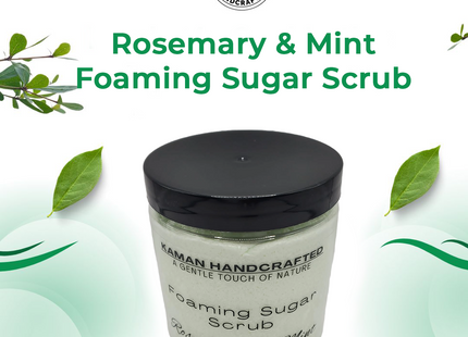 Rosemary Mint Foaming Sugar Scrub